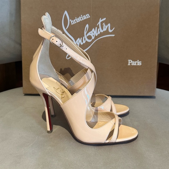 New authentic Christian Louboutin Makefissima Nude/Pink Patent leather Heel - Picture 3 of 13